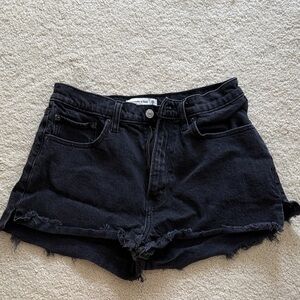 Abercrombie & Fitch Black Jean Shorts